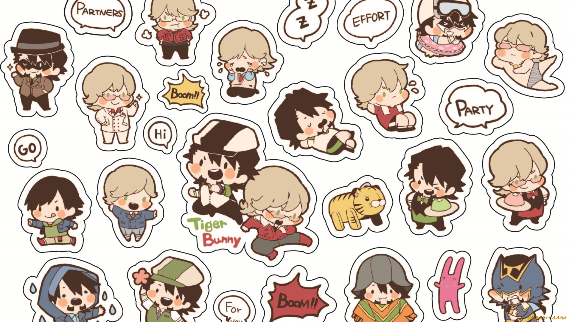 аниме, tiger, and, bunny, парни