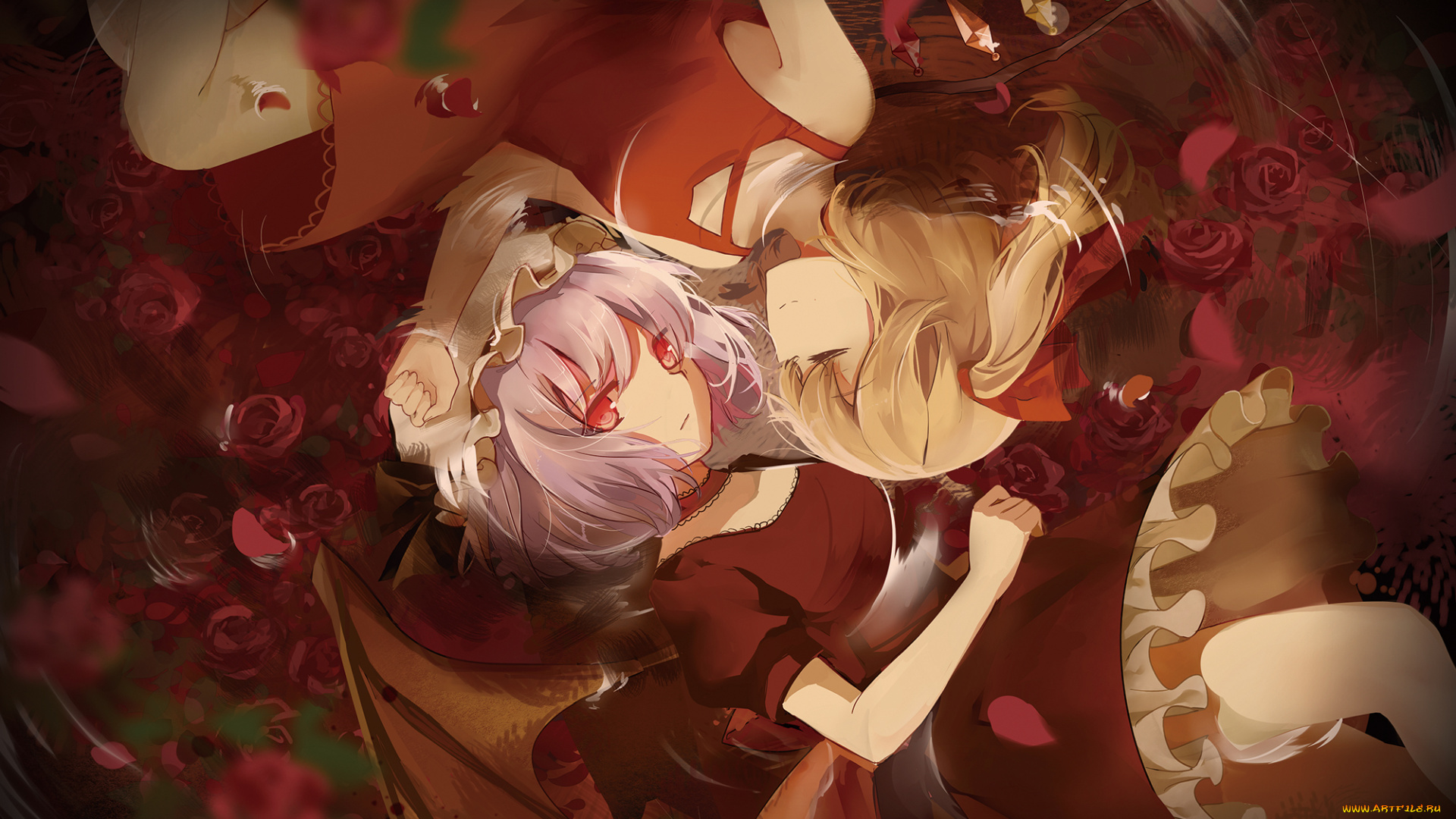 аниме, touhou, девочки