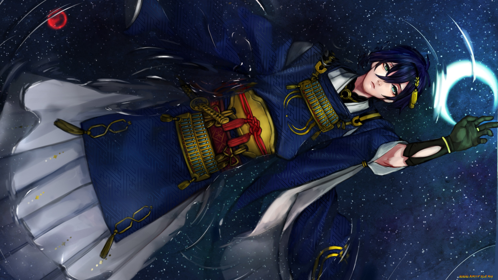 аниме, touken, ranbu, парень