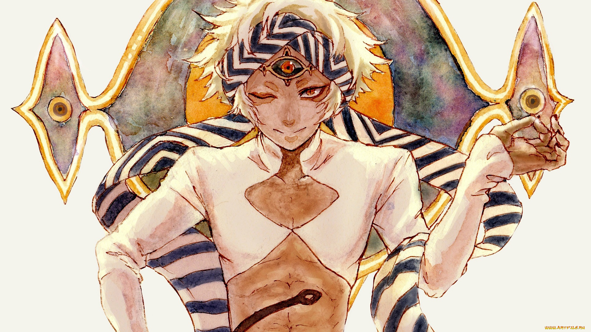 аниме, touken, ranbu, парень