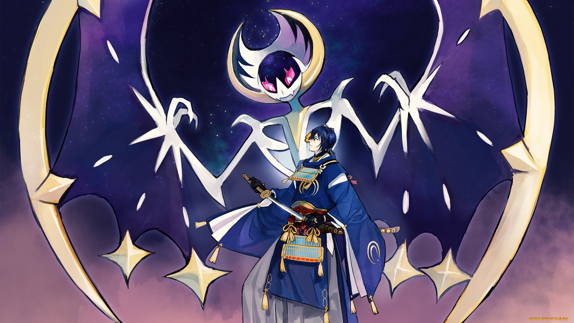 аниме, touken, ranbu, парень, покемон