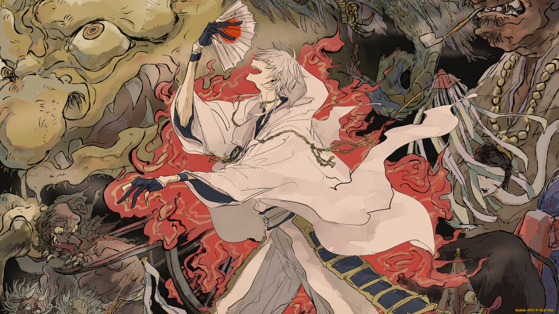 аниме, touken, ranbu, парни