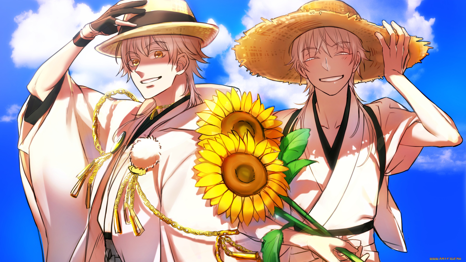 аниме, touken, ranbu, парни