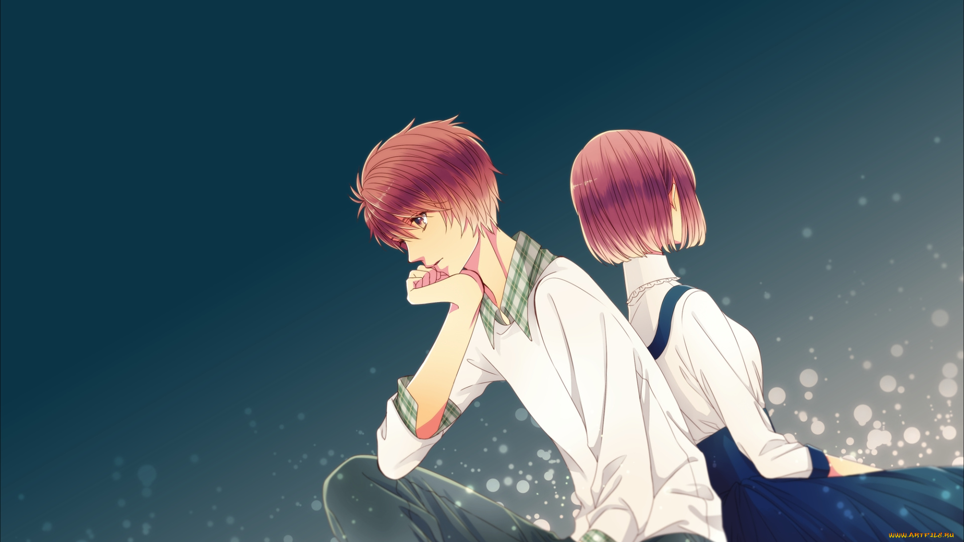 аниме, uta, no, prince-sama, двое