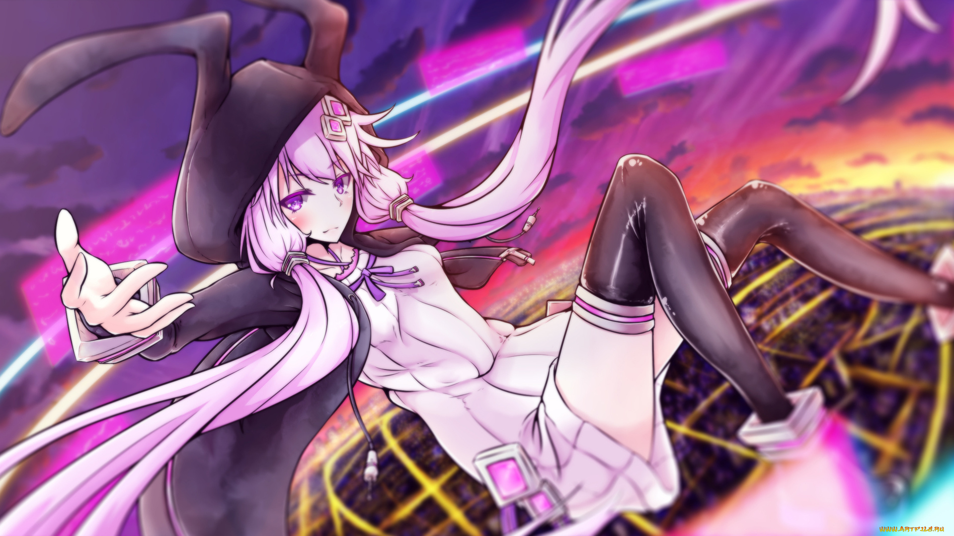 аниме, vocaloid, девушка