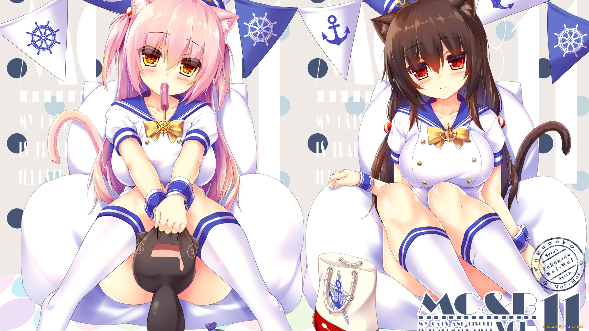 аниме, животные, , существа, девочки