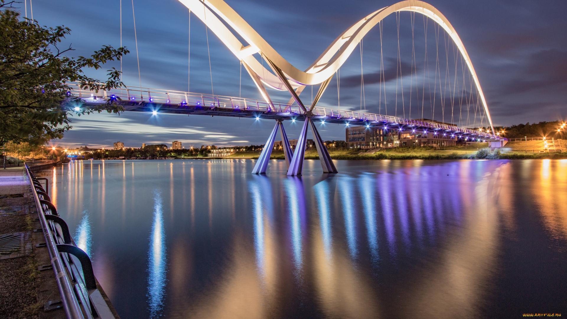 города, -, мосты, река, мост