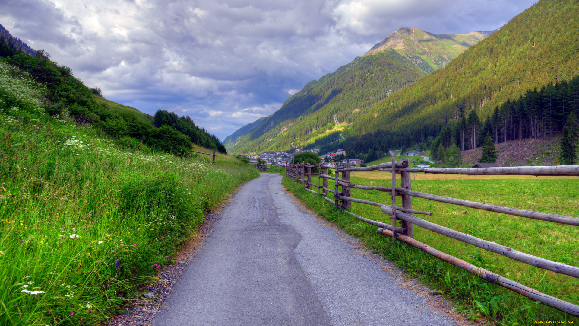 природа, дороги, тракт