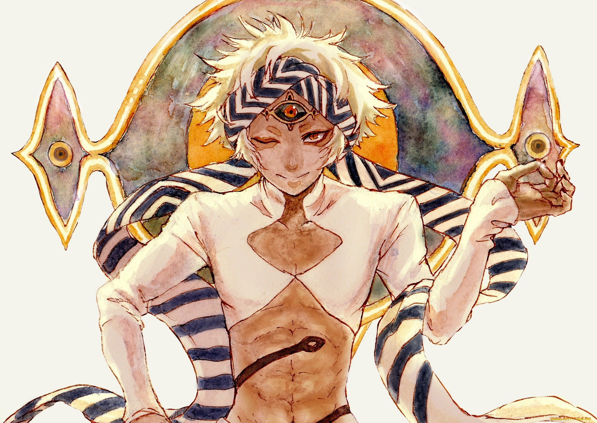 аниме, touken, ranbu, парень