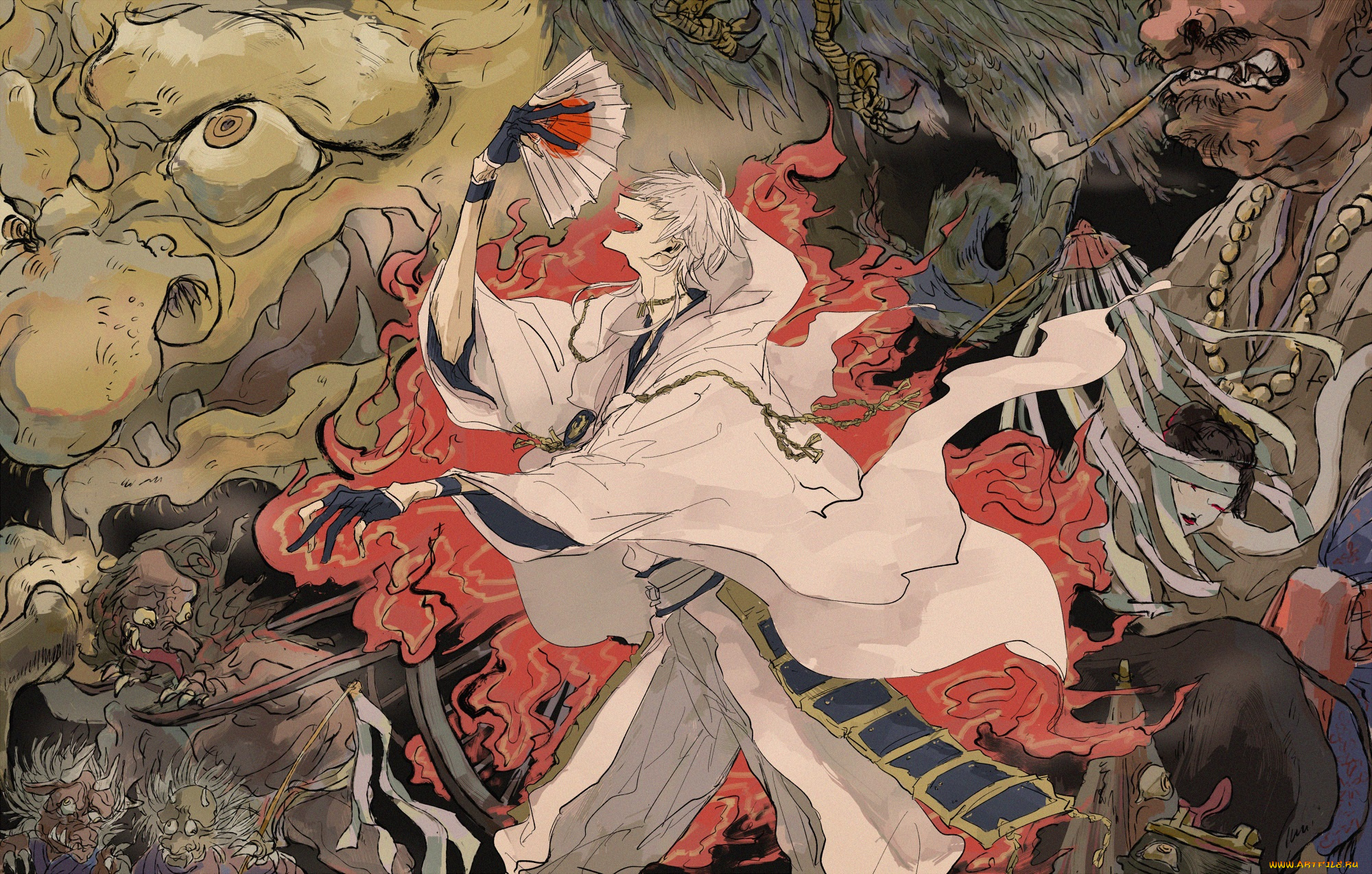 аниме, touken, ranbu, парни