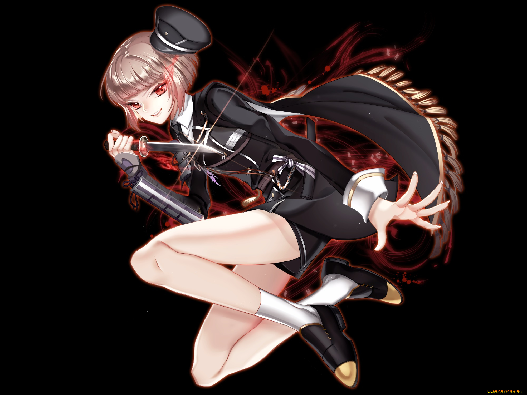 аниме, touken, ranbu, девушка