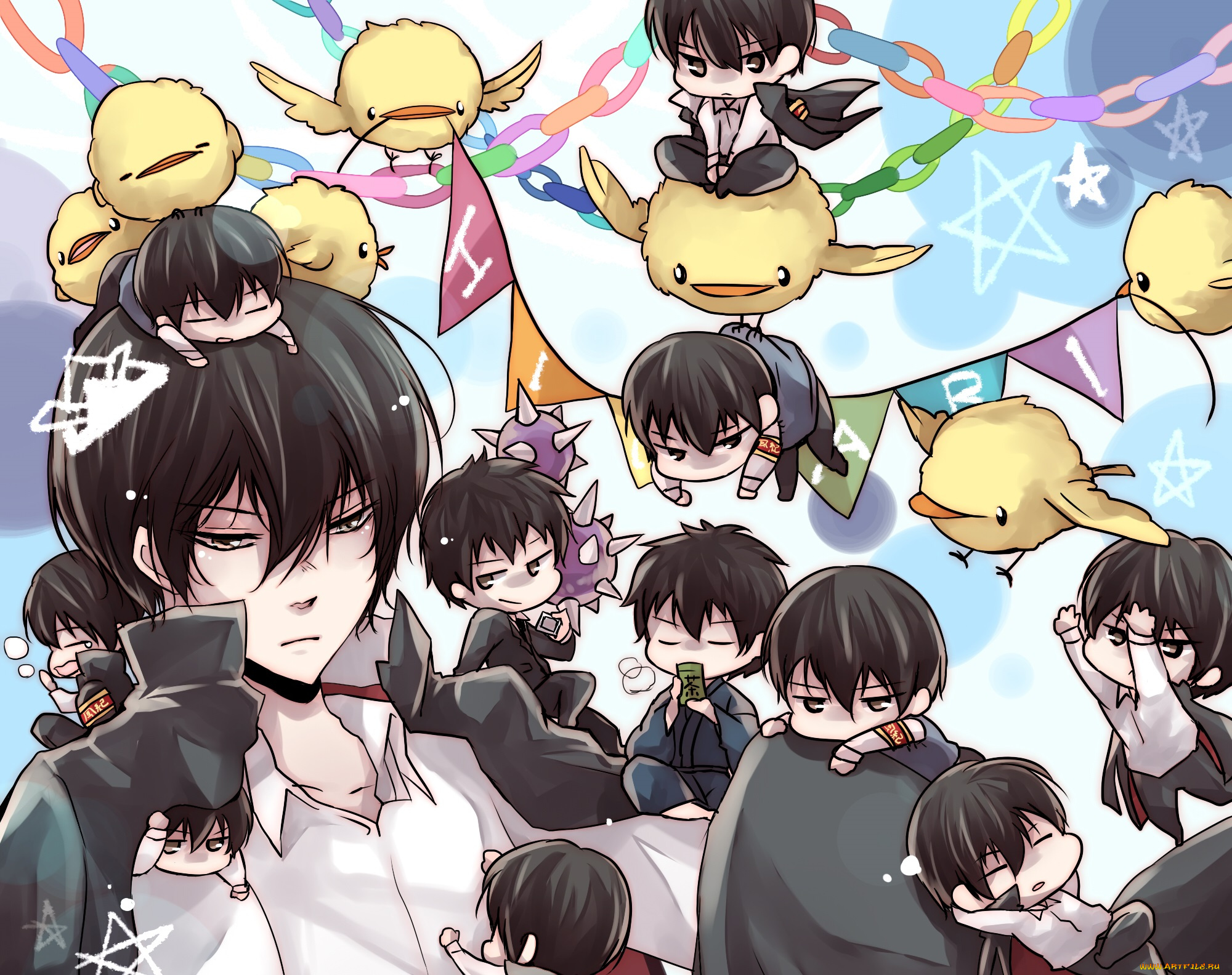 аниме, katekyo, hitman, reborn, парень