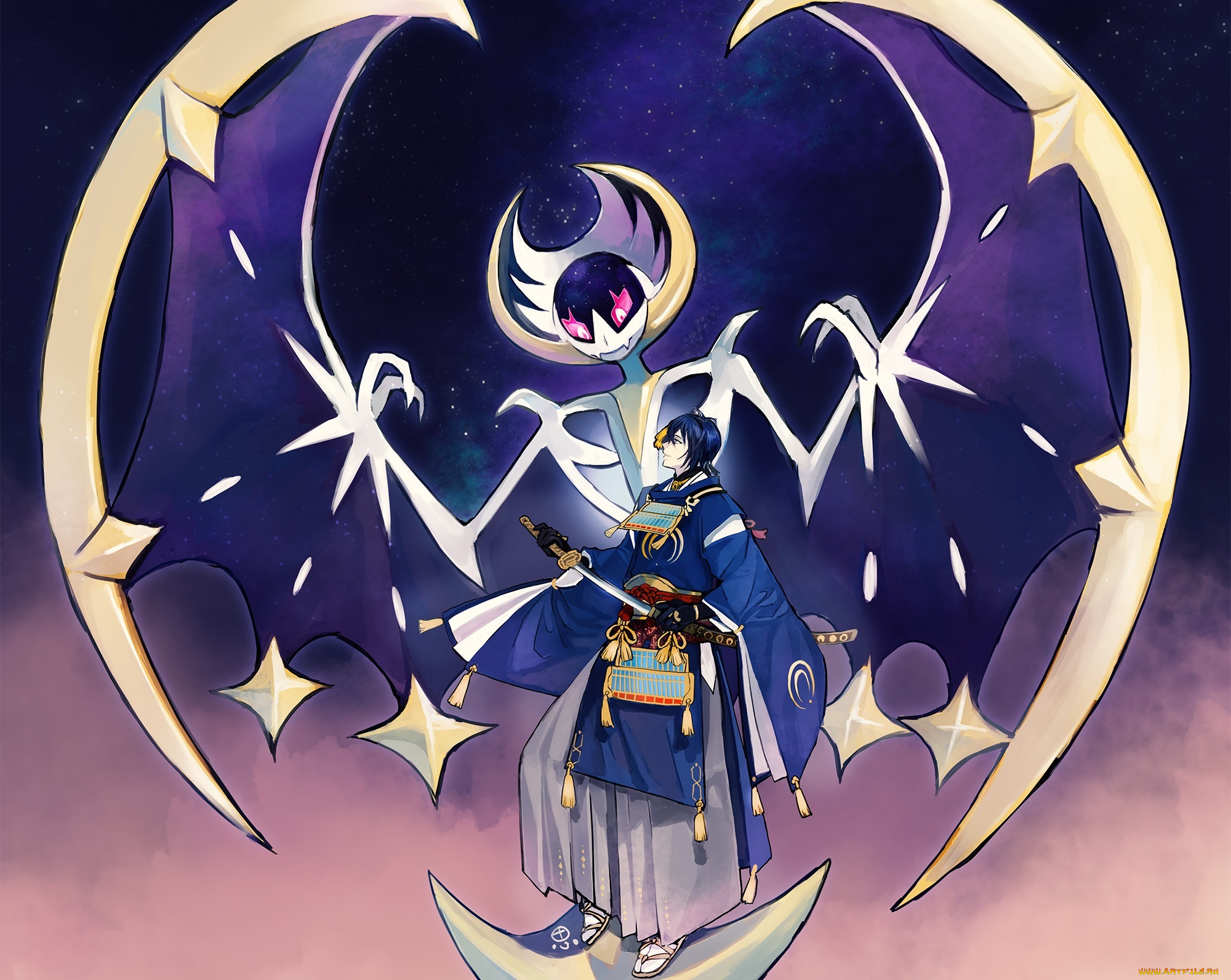 аниме, touken, ranbu, парень, покемон