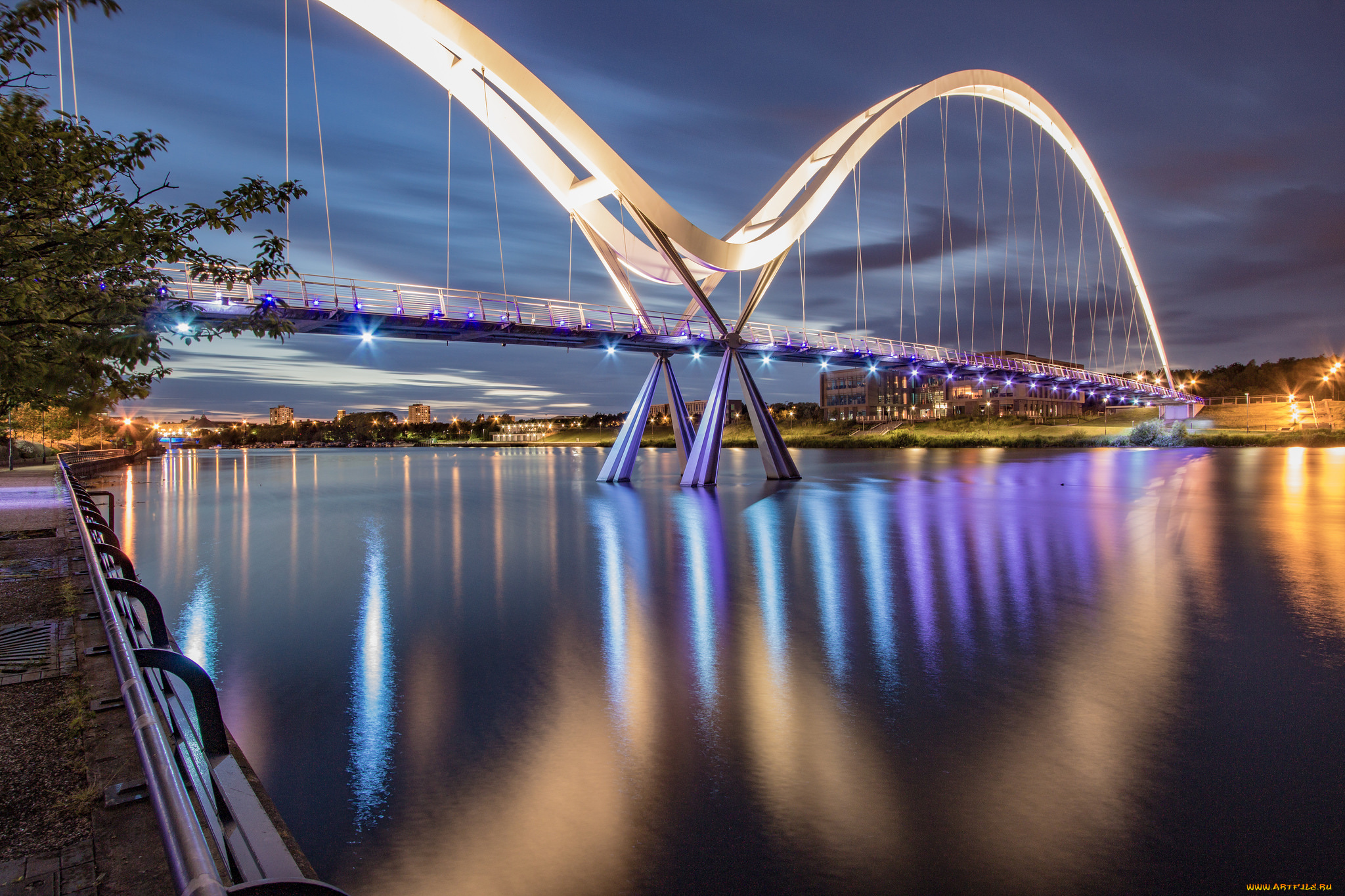 города, -, мосты, река, мост