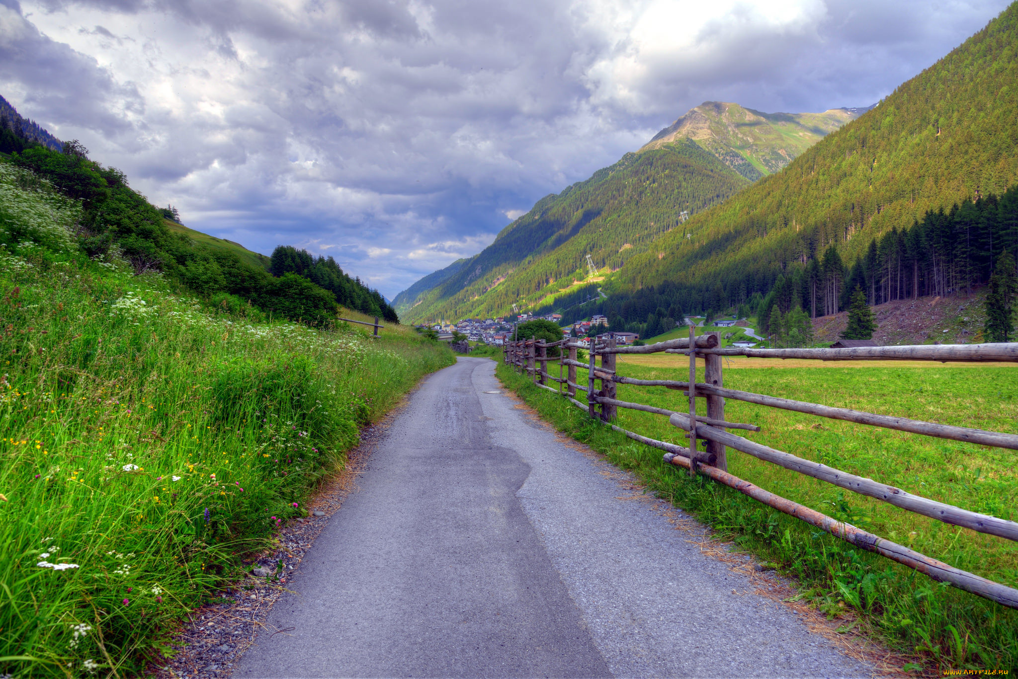 природа, дороги, тракт