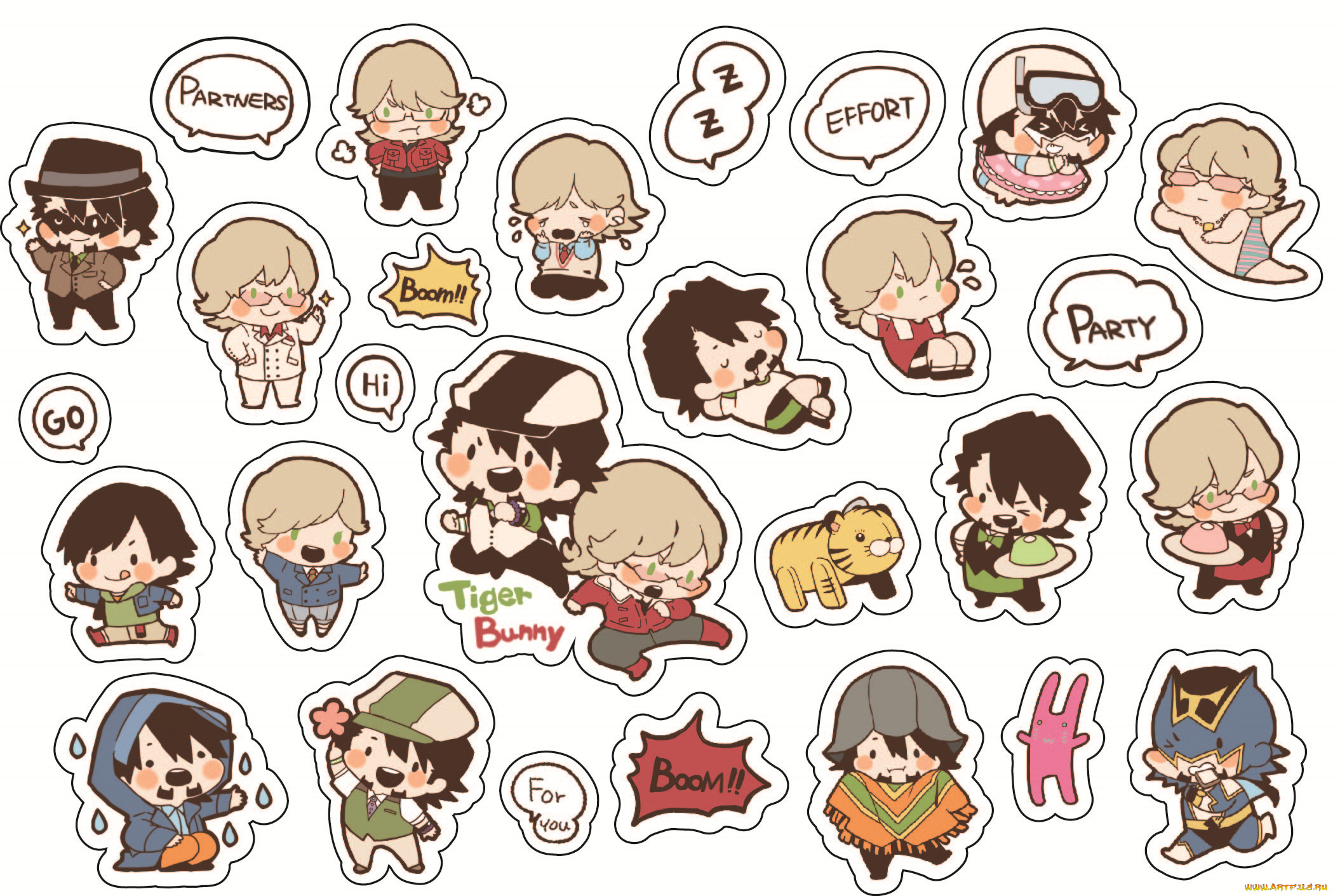 аниме, tiger, and, bunny, парни