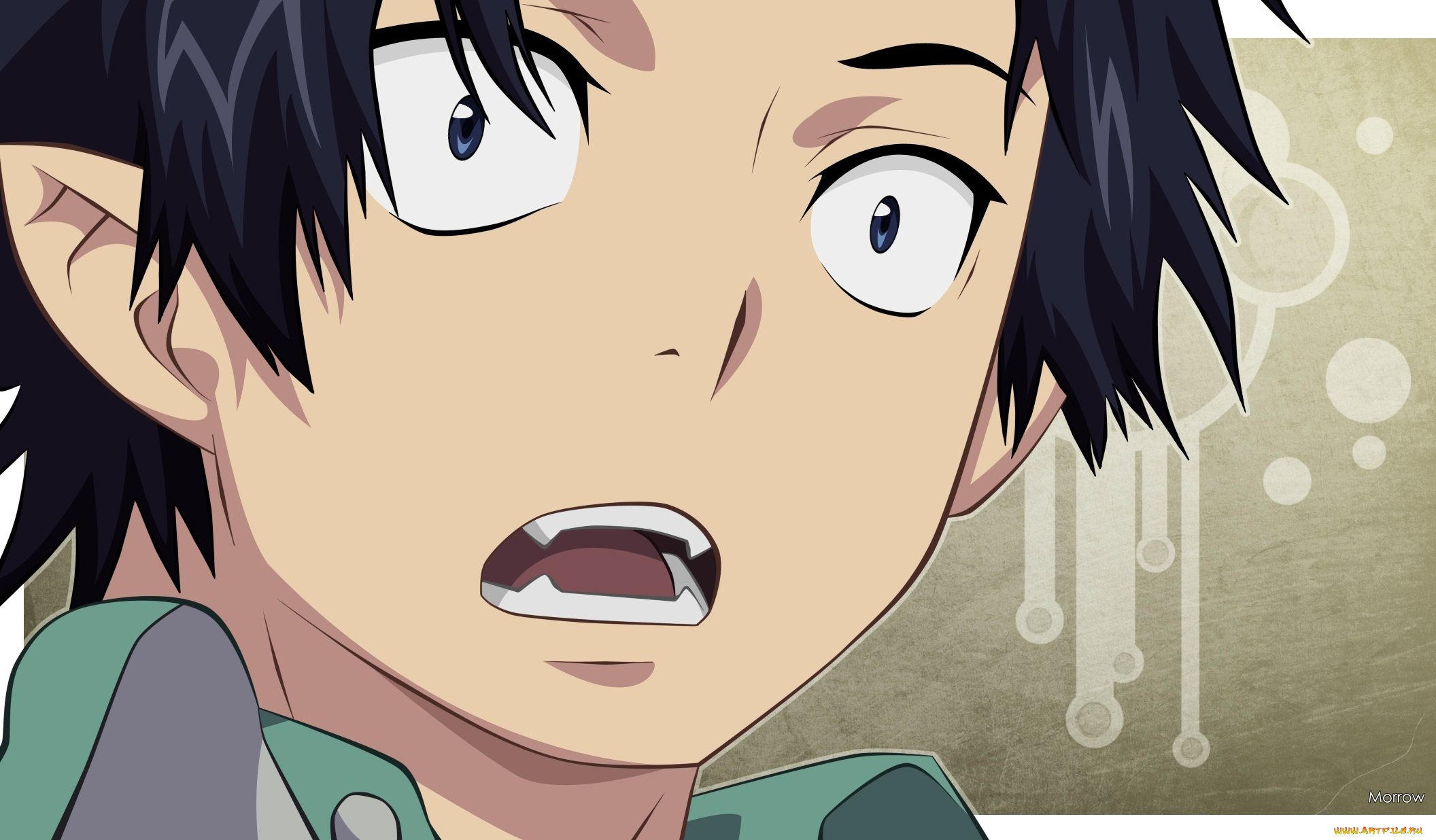 аниме, ao, no, exorcist, парень