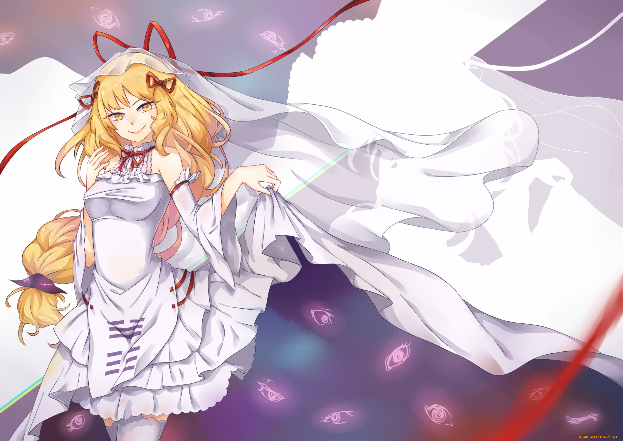 аниме, touhou, девушка