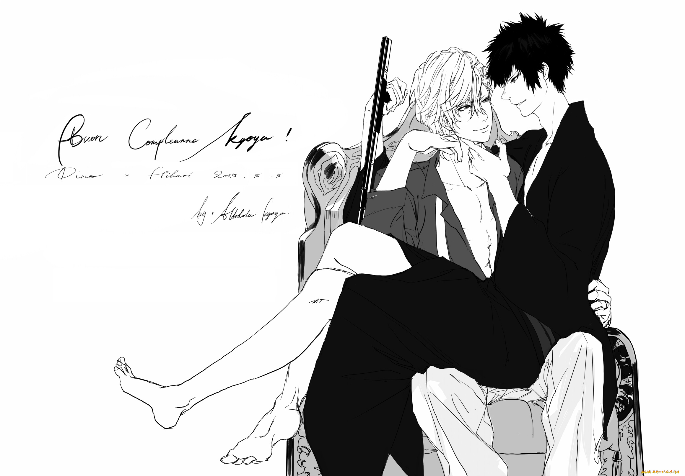 аниме, katekyo, hitman, reborn, парни