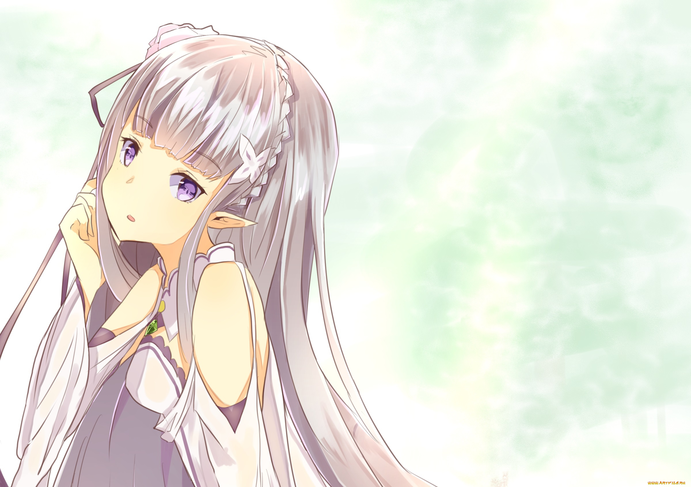 аниме, re, , zero, kara, hajimeru, isekai, seikatsu, эмилия