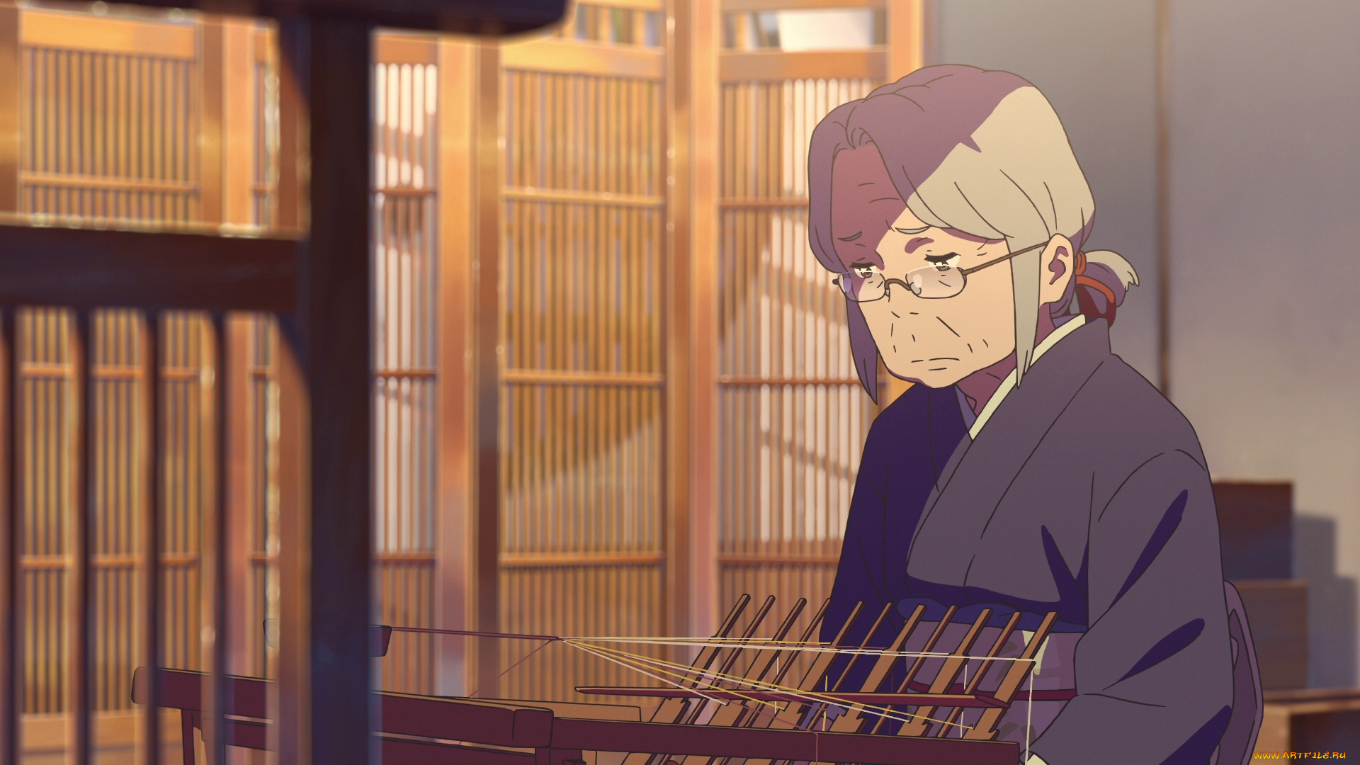 аниме, kimi, no, na, wa, фон, девушка, взгляд