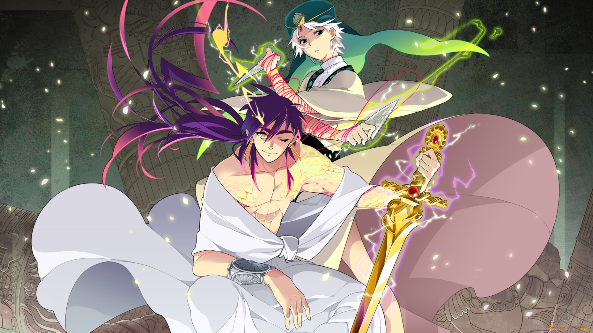 аниме, magi, the, labyrinth, of, magic, парни