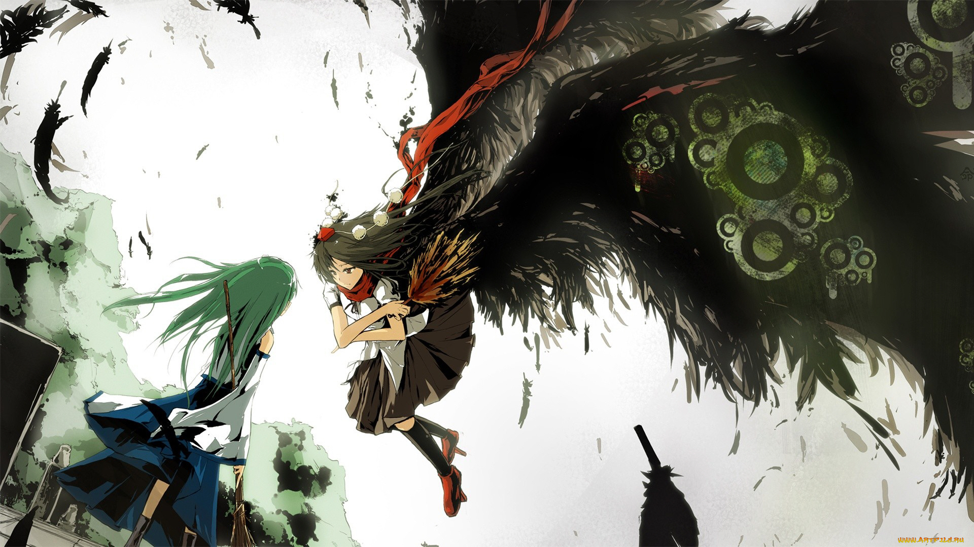 аниме, touhou, девушки