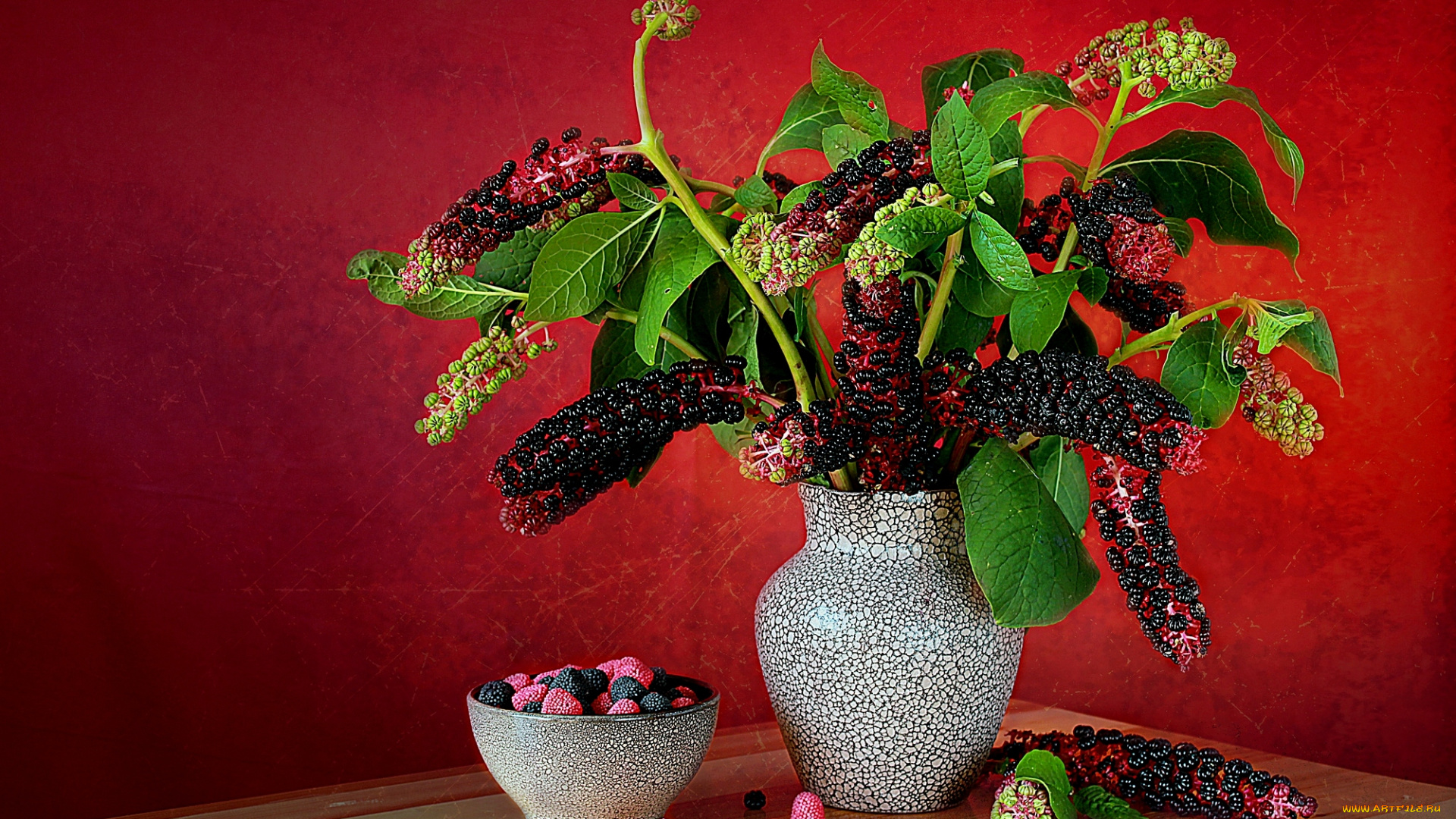 еда, конфеты, , шоколад, , сладости, ягоды, ветка, конфетки, мармелад, ваза