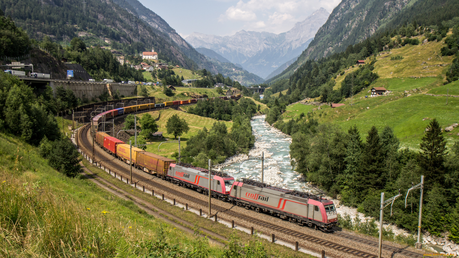 техника, электровозы, состав, локомотив