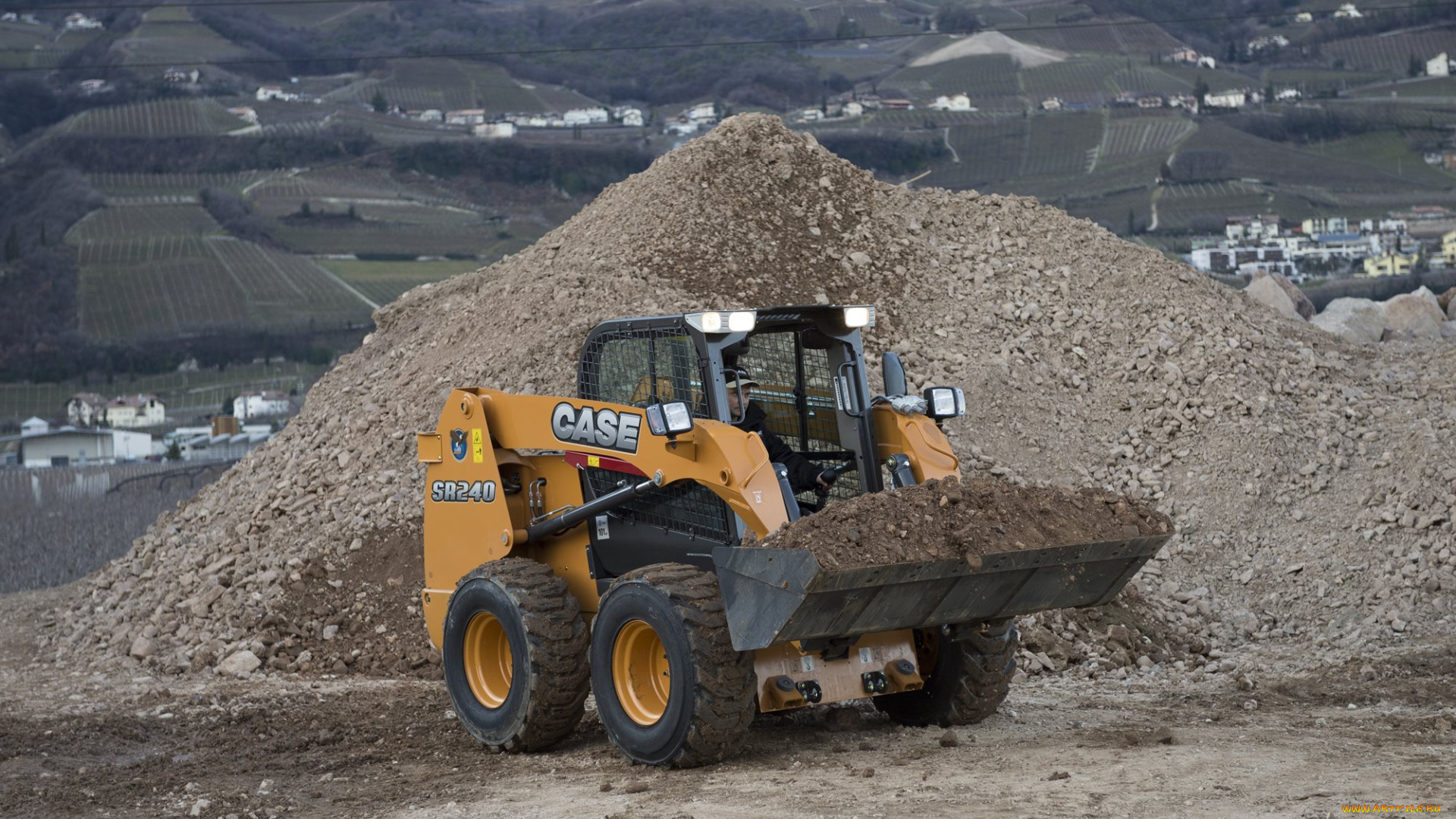 техника, фронтальные, погрузчики, case