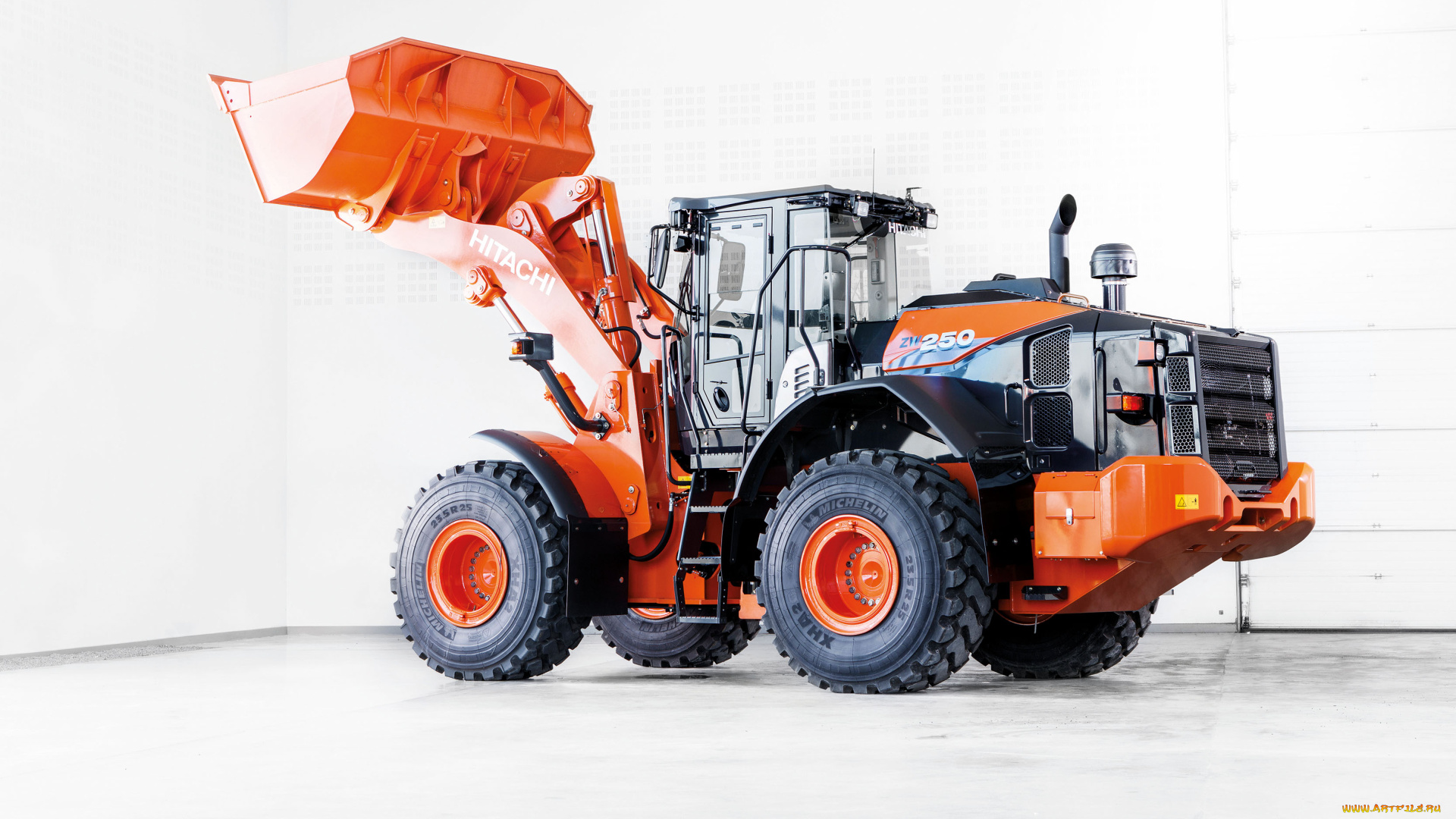 техника, фронтальные, погрузчики, hitachi