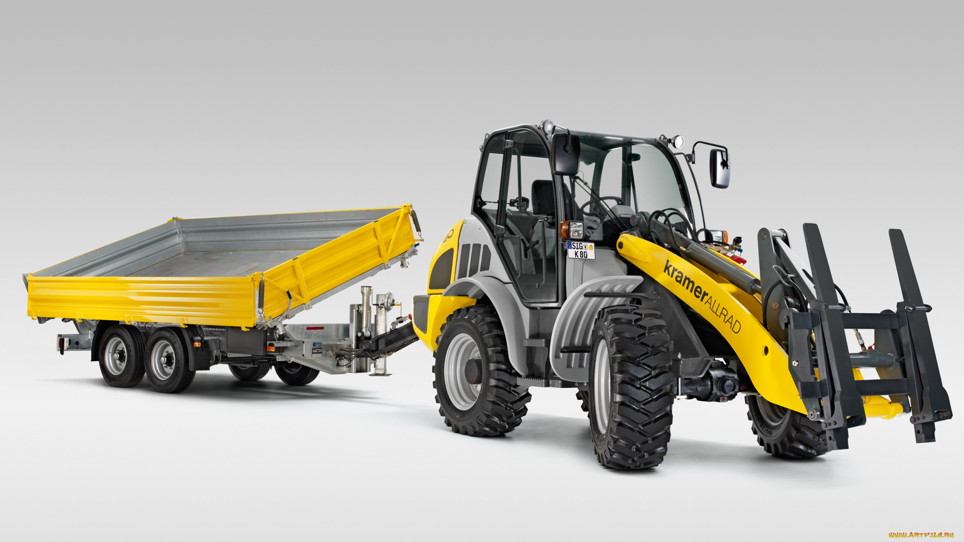 техника, фронтальные, погрузчики, kramer