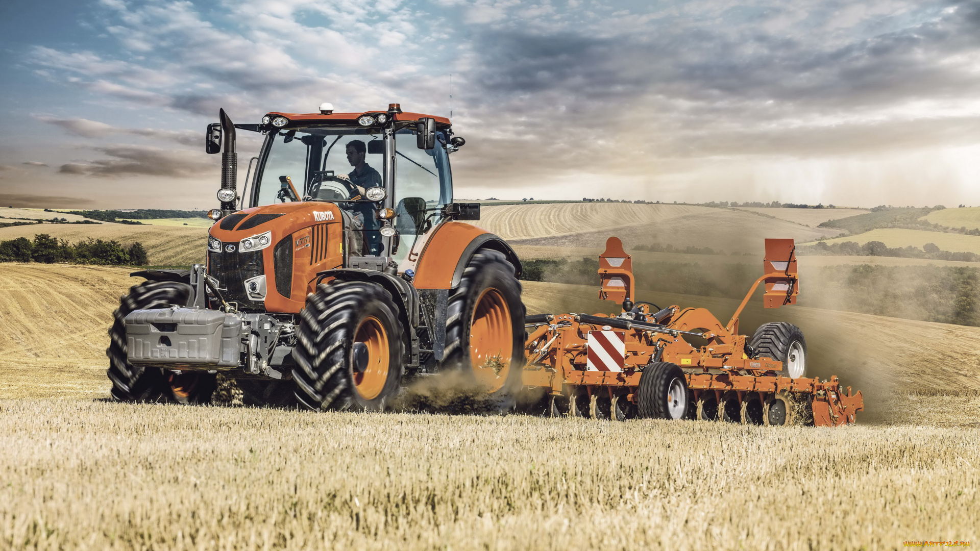 техника, тракторы, kubota
