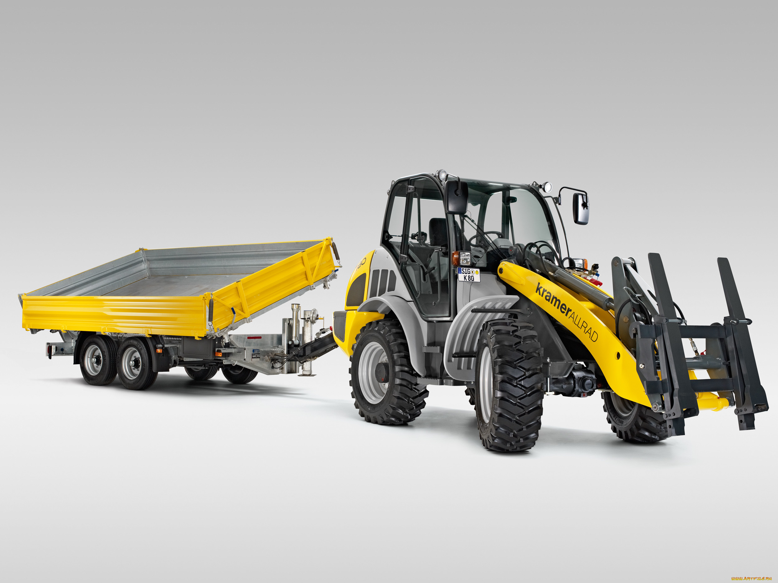 техника, фронтальные, погрузчики, kramer