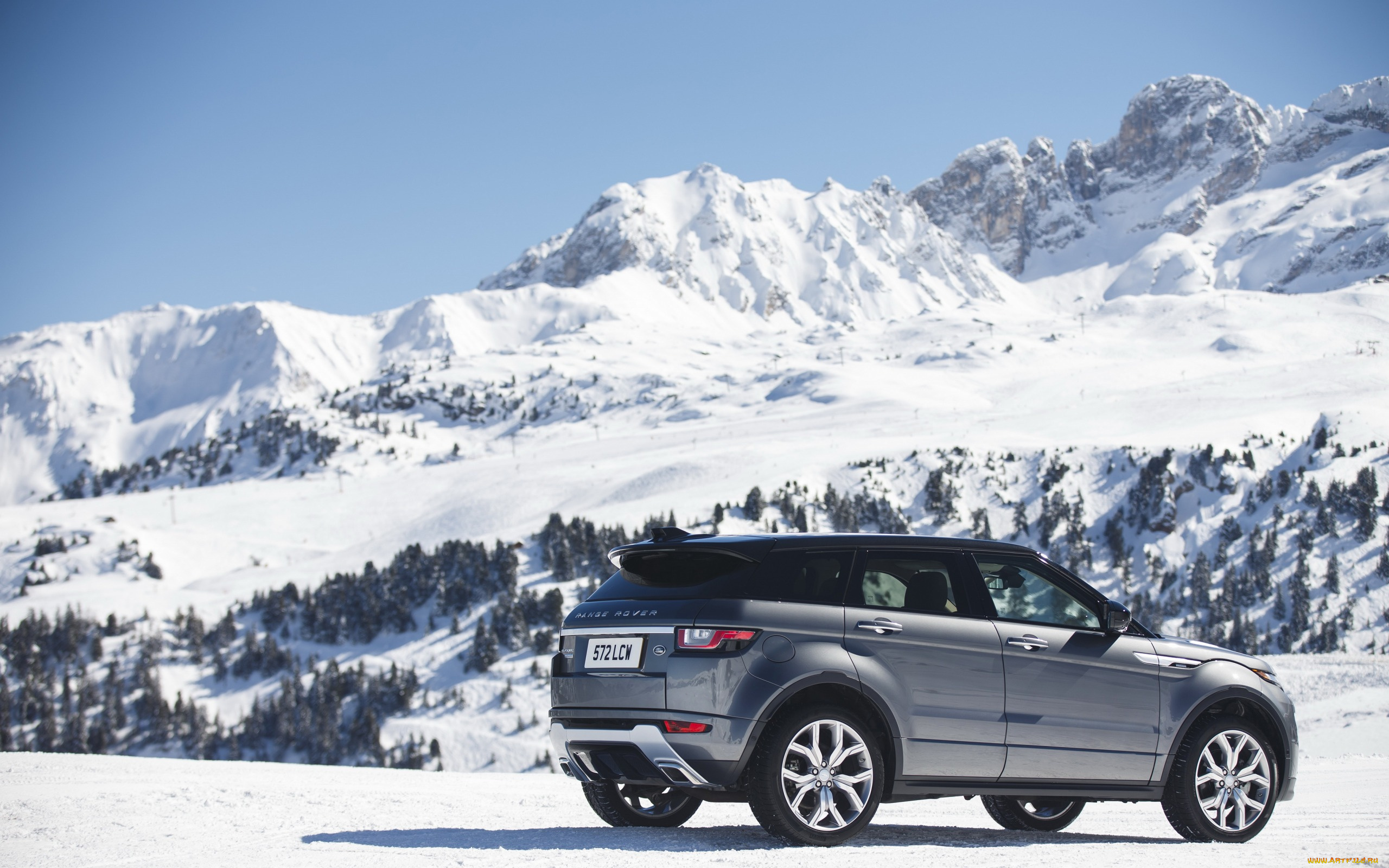 автомобили, range, rover, land, rover, горы, небо, car