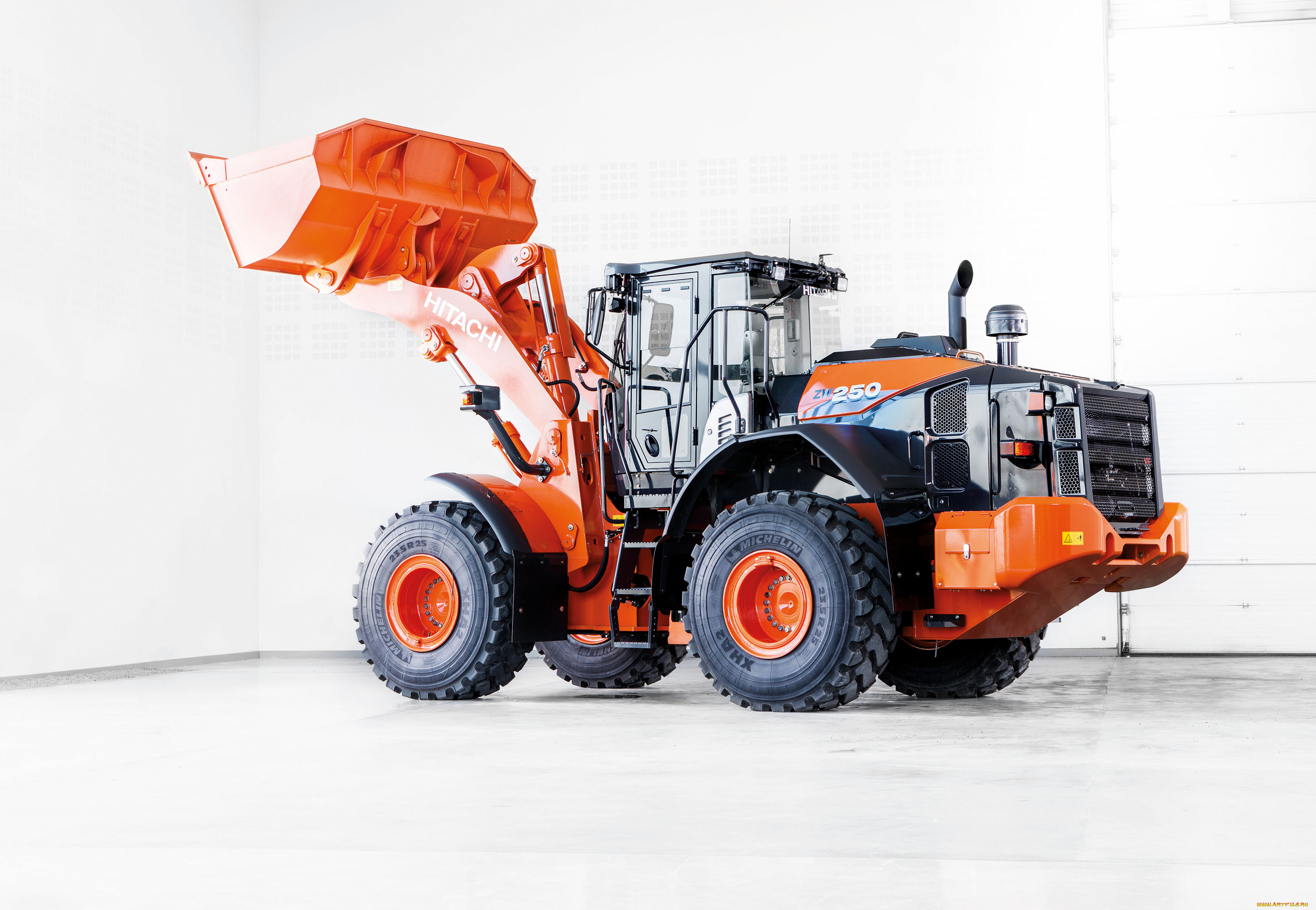 техника, фронтальные, погрузчики, hitachi
