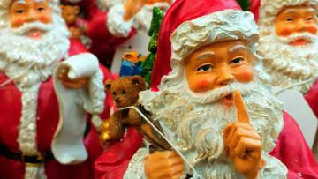 Картинка праздничные дед+мороз +санта+клаус жест