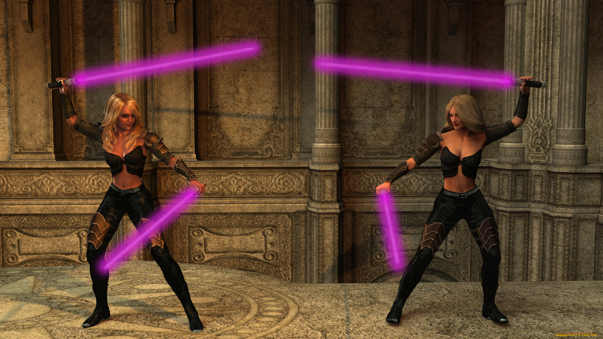 3д, графика, фантазия, , fantasy, фон, взгляд, девушки