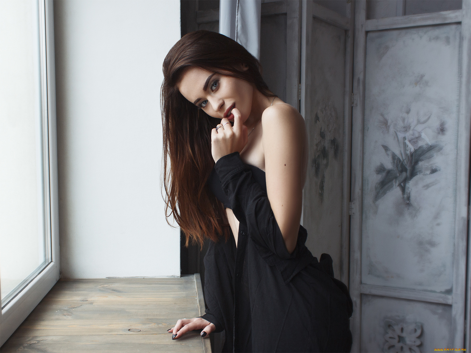 девушка, девушки, -unsort, , брюнетки, темноволосые, модель