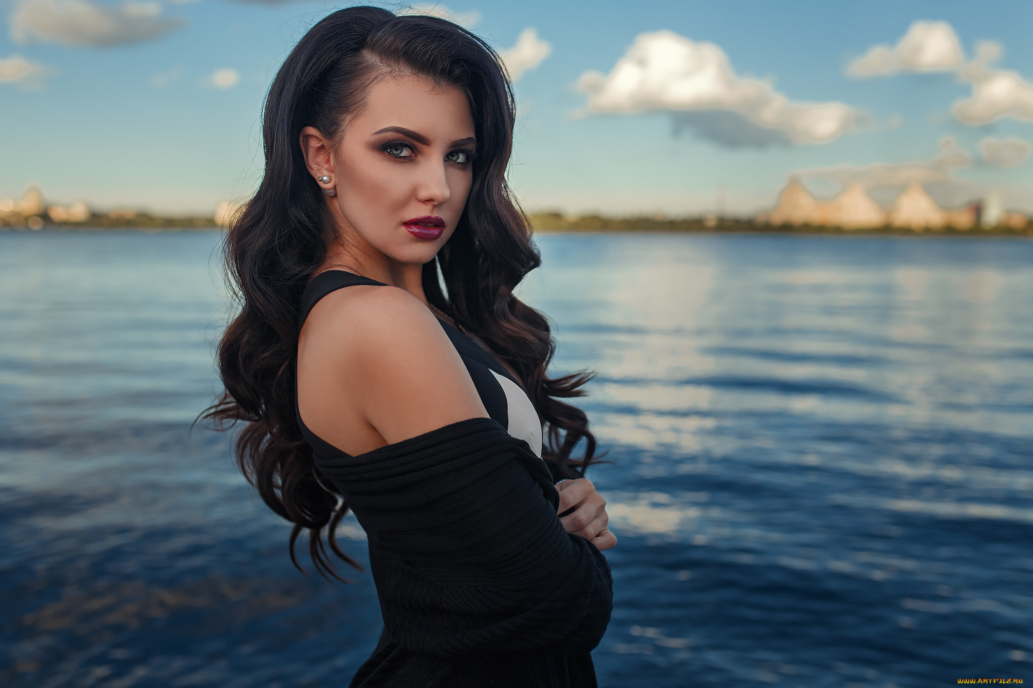 девушка, девушки, -unsort, , брюнетки, темноволосые, модель