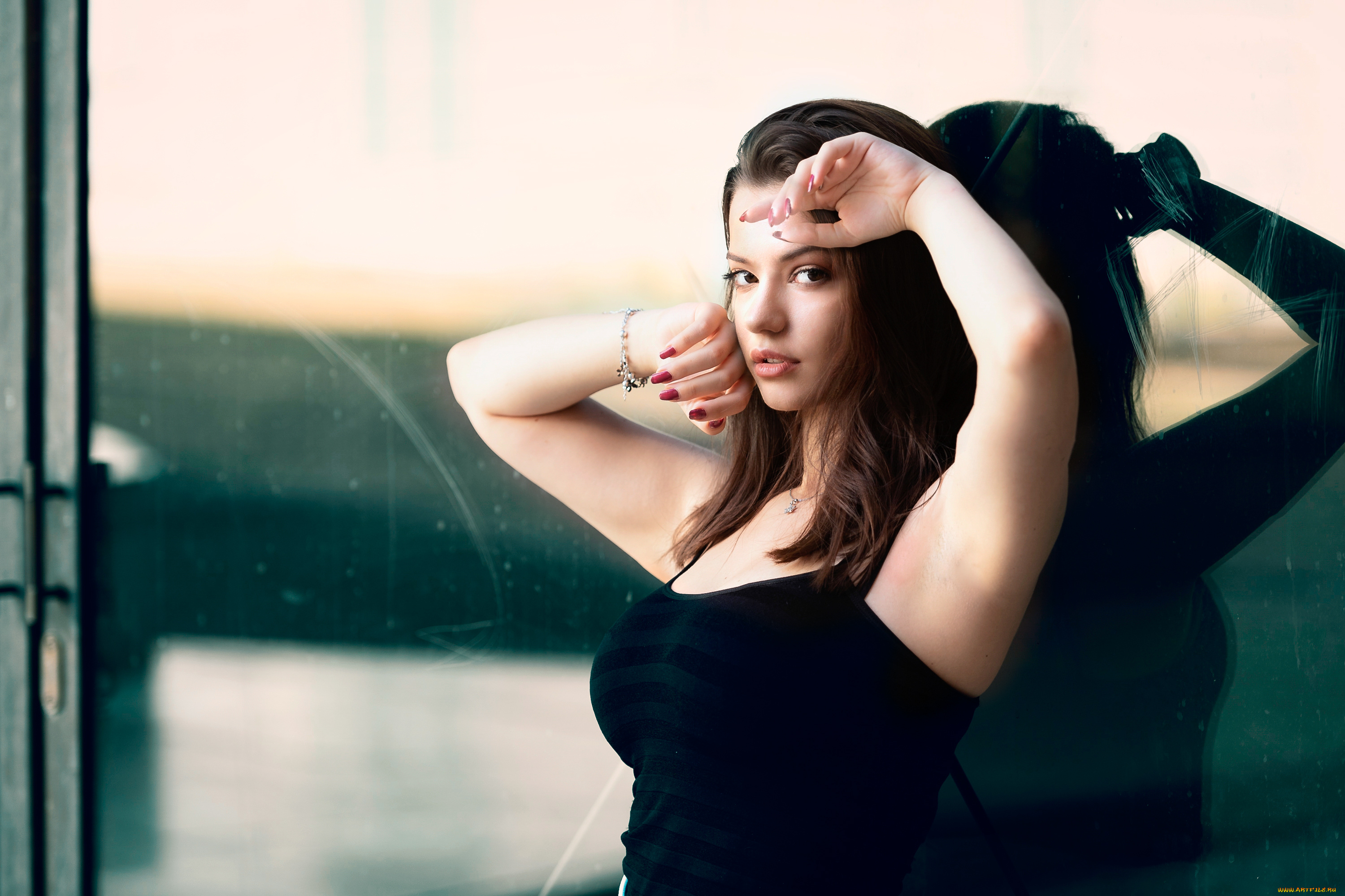 девушка, девушки, -unsort, , брюнетки, темноволосые, модель