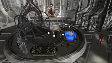 Картинка 3д+графика фантазия+ fantasy фон взгляд девушки