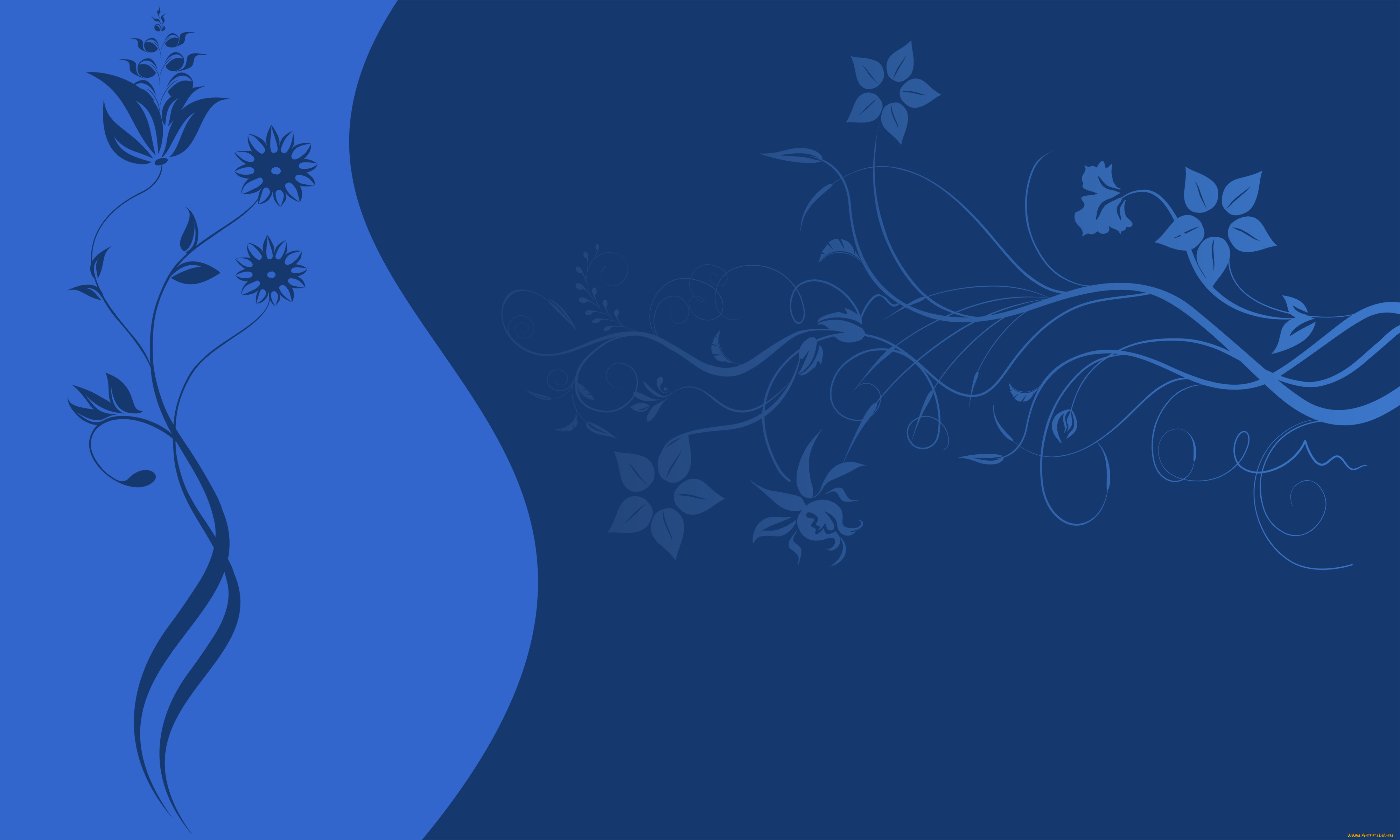 векторная, графика, цветы, , flowers, узор, цветы, синий, фон, текстура, вектор