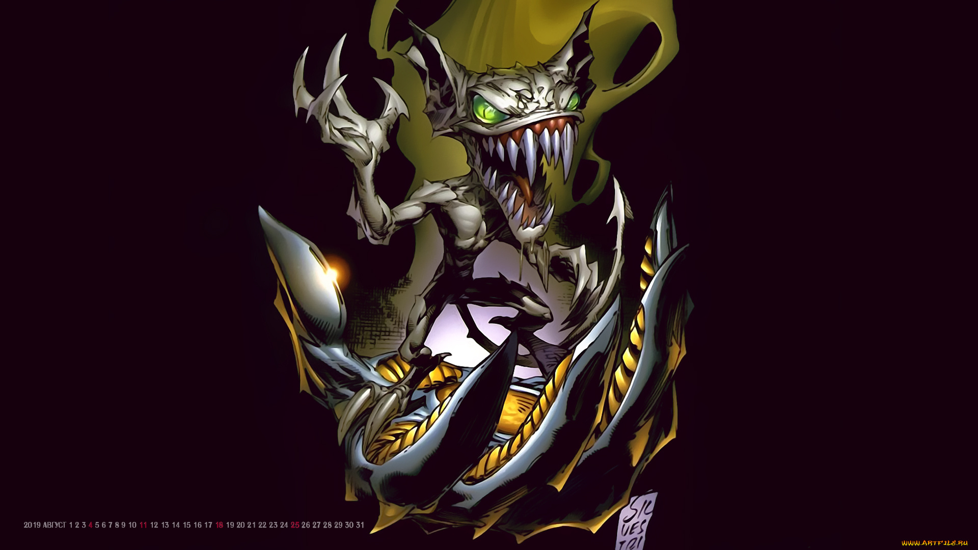 календари, фэнтези, calendar, 2019, существо, монстр