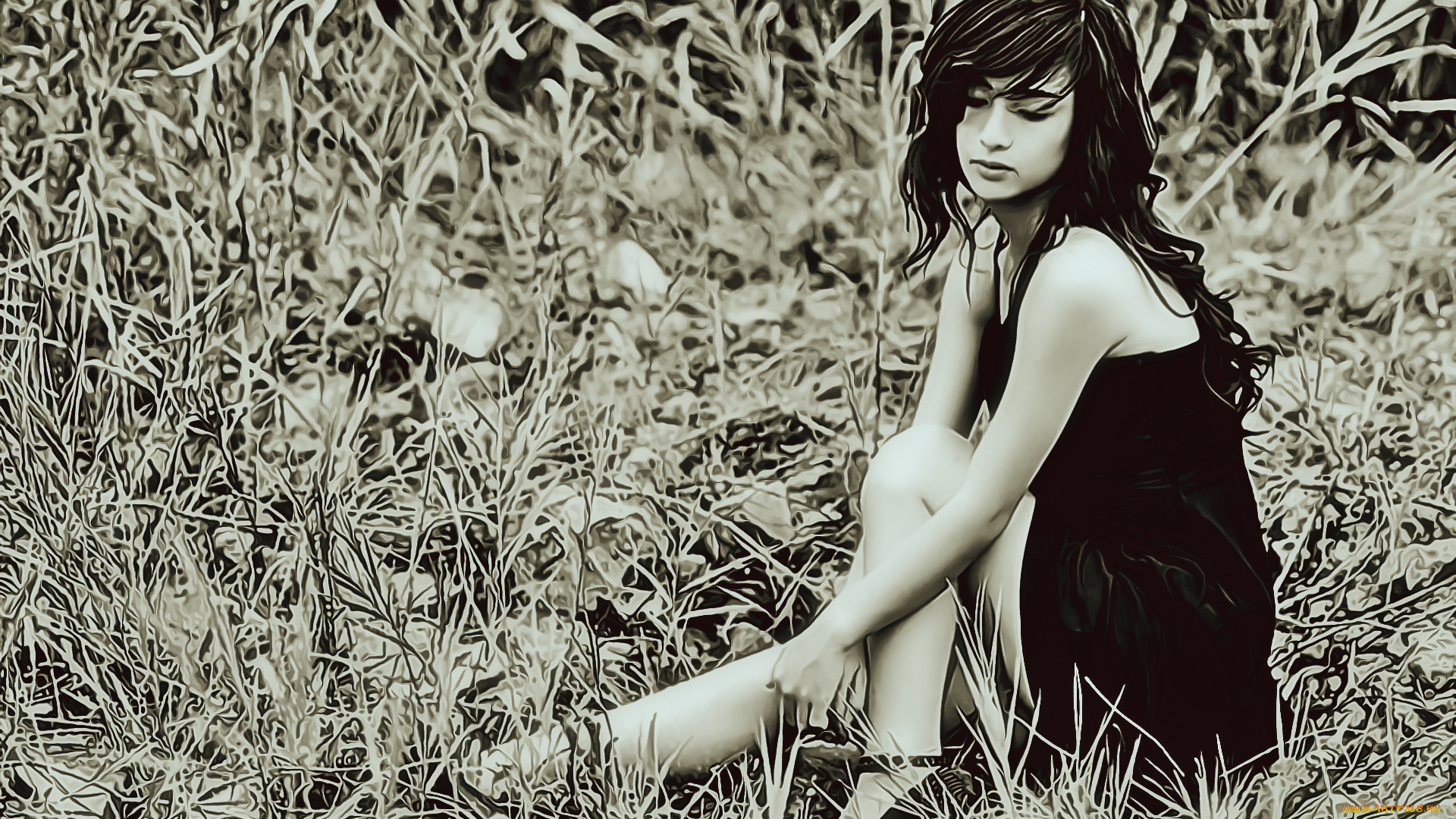 календари, компьютерный, дизайн, природа, сидит, девушка, растение, женщина, calendar, 2019