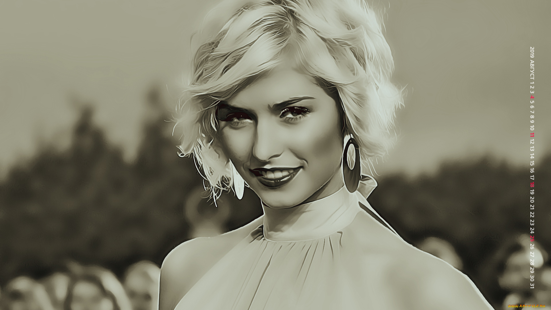 календари, компьютерный, дизайн, взгляд, calendar, женщина, серьги, девушка, 2019