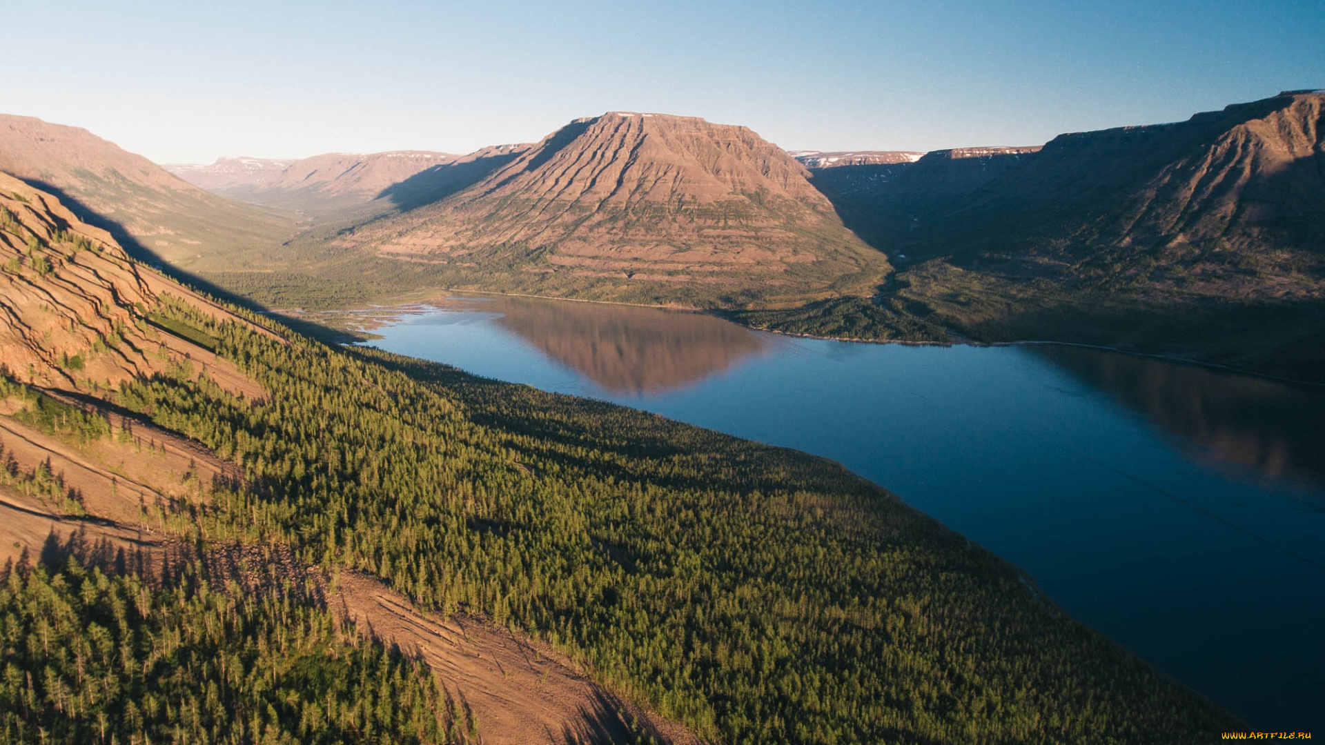 плато, путорана, природа, пейзажи, озеро, горы, лес, россия, плато, путорана, сибирь