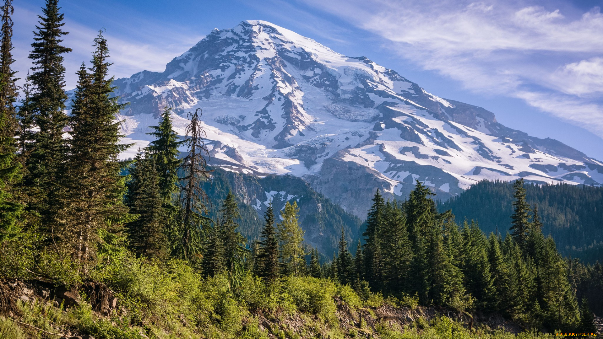 природа, горы, простор