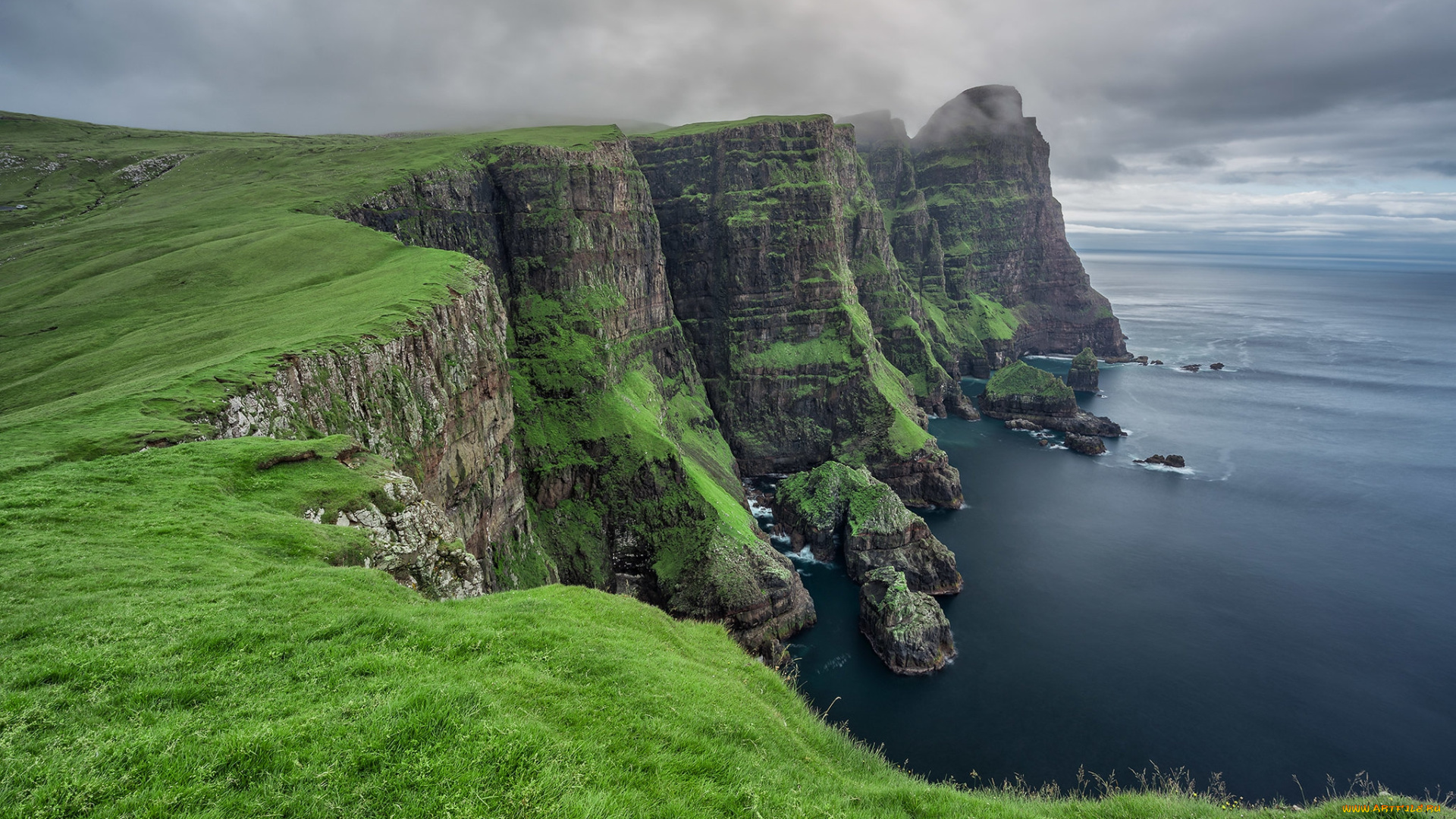 природа, побережье, простор