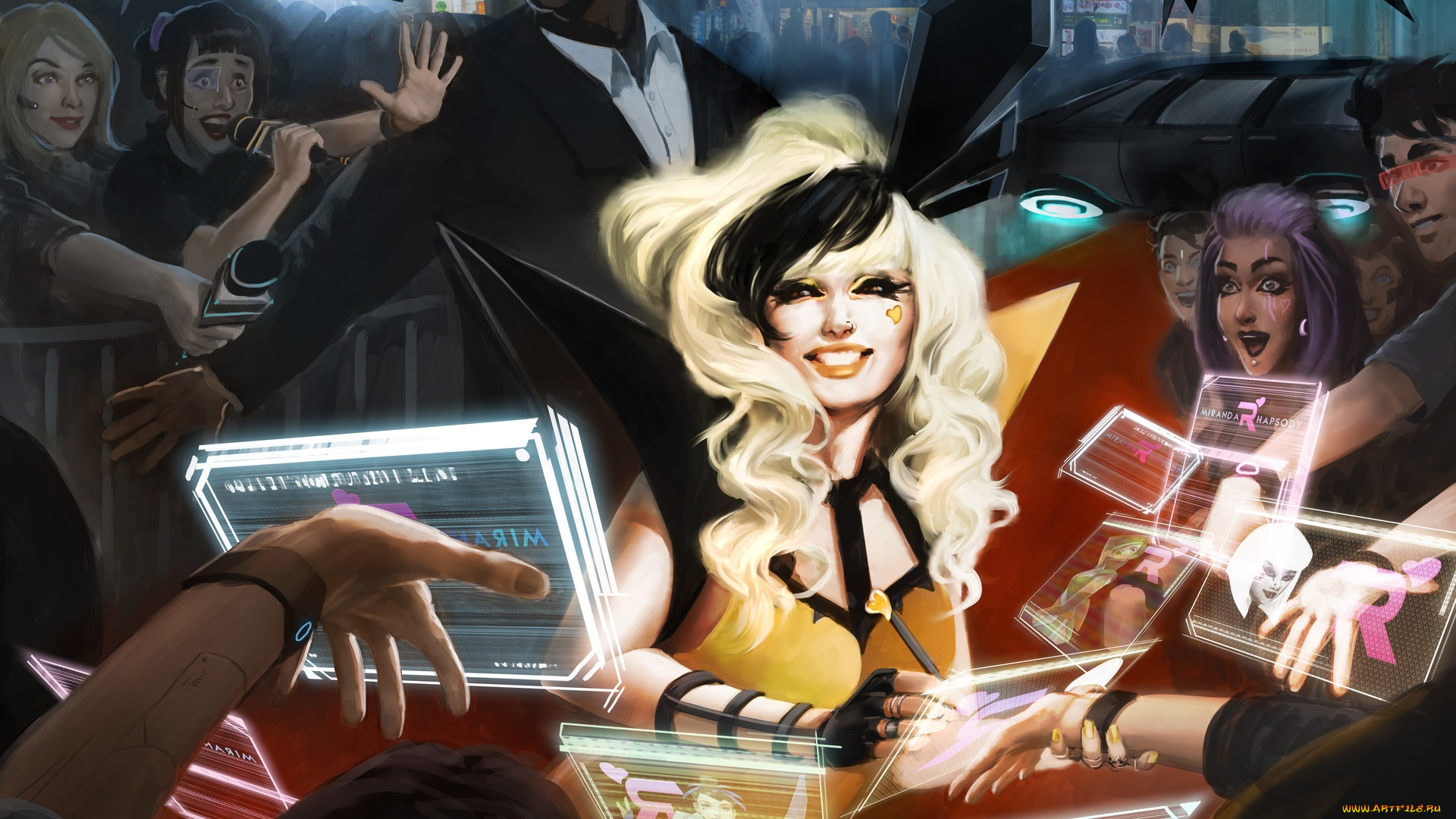 рисованное, люди, miranda, rhapsody, aurore, folny